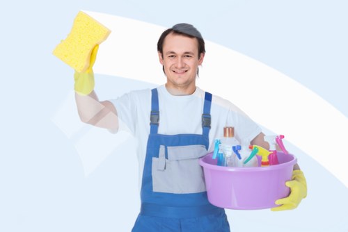 Low-carbon van used for sustainable cleaning operations