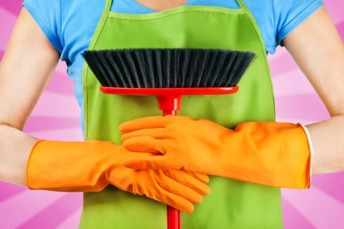 Waste handling during a professional deep clean