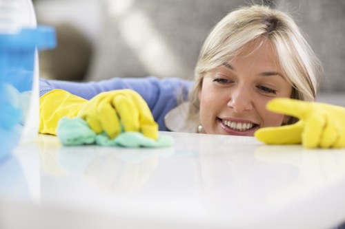 Professional cleaning of a refurbished kitchen in Acton