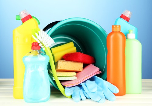 Professional carpet cleaner treating a stained carpet in Acton