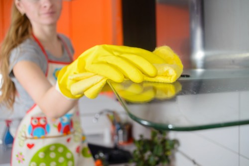 Local cleaners preparing an Acton property for inspection